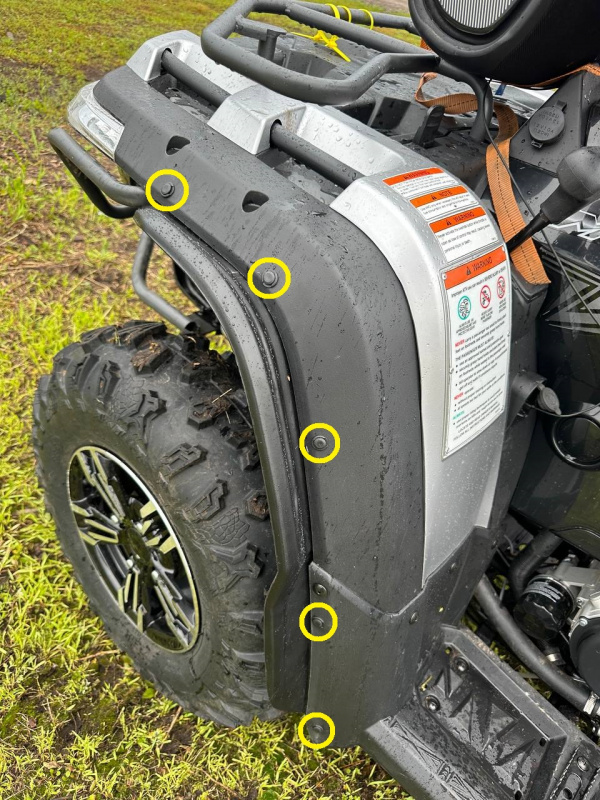 Расширители арок Linhai Yamaha M550L